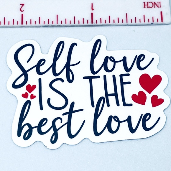 Other - 🌀10/$20🌀Inspirational Sticker Waterproof Vinyl Decals Self Love Is The Best